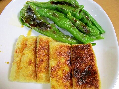 焼くだけで辛さが抜けて、甘みが出まーす万願寺レシピ